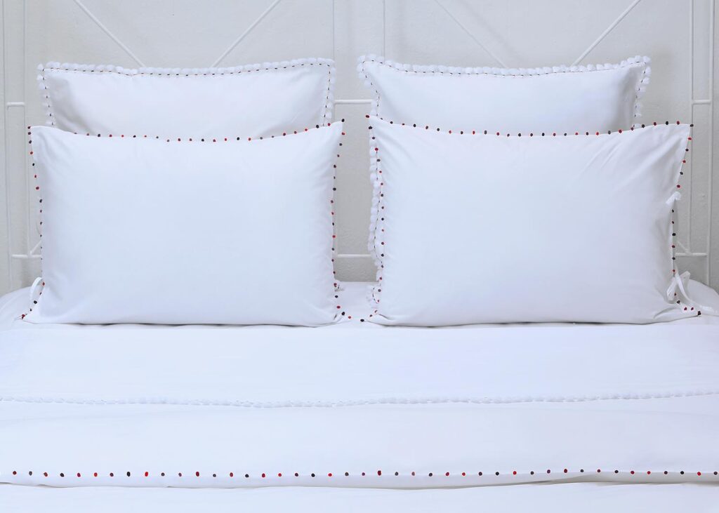 parure de lit aya finition crush passementerie