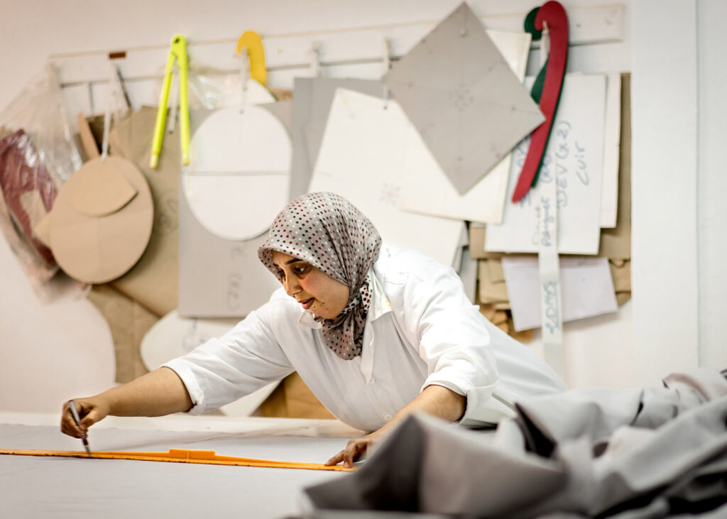 Atelier textile Valérie Barkowski à Marrakech