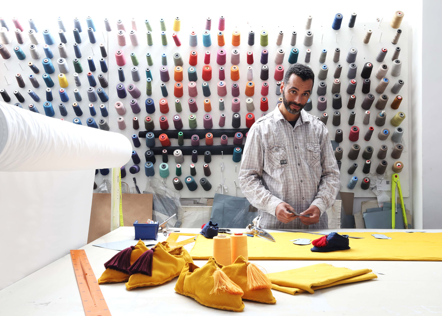 Atelier textile Valérie Barkowski à Marrakech