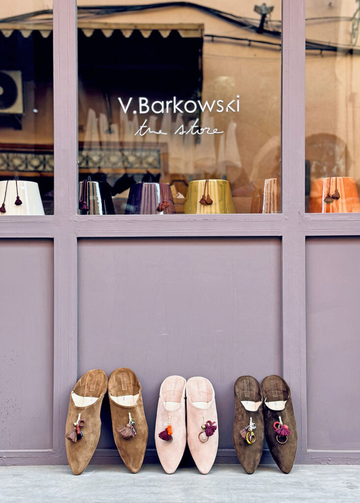 vbarkowski boutique vitrine marrakech babouches