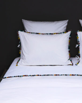 Drap de lit ILIAS finition Aqua par Valérie Barkowski