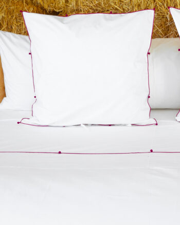 Taie d'oreiller NIL finition Carminpar Valérie Barkowski