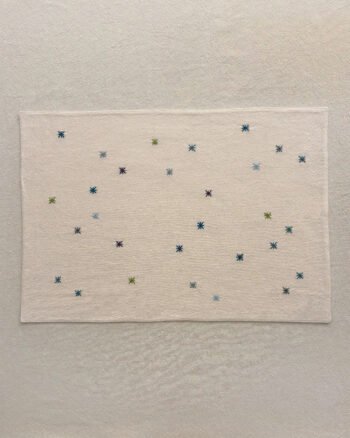 Set de table NOON ecru finition bloow par Valérie Barkowski