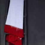 Drap de bain de la collection POLLUX finition Carmin design original V. Barkowski