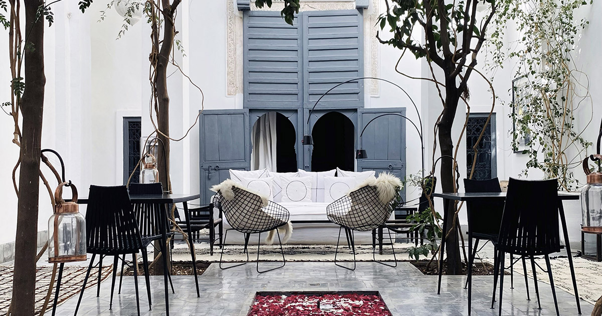 riad confidentiel patio dar kawa marrakech