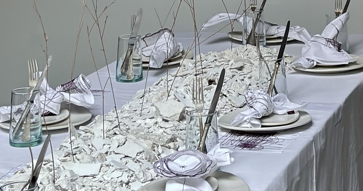 table linen design ethique marrakech