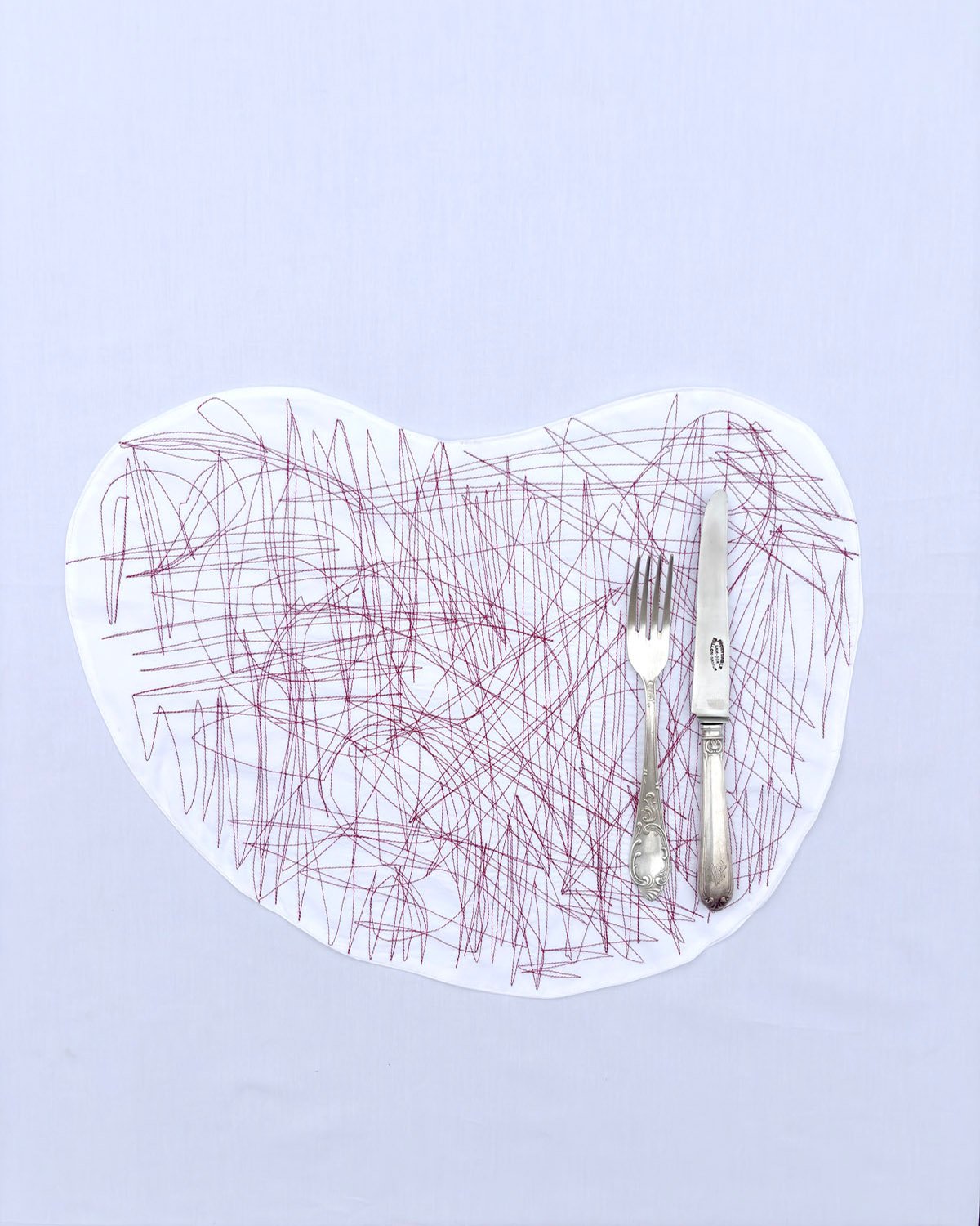 Set de table Ozera collection OYOKI finition carmin