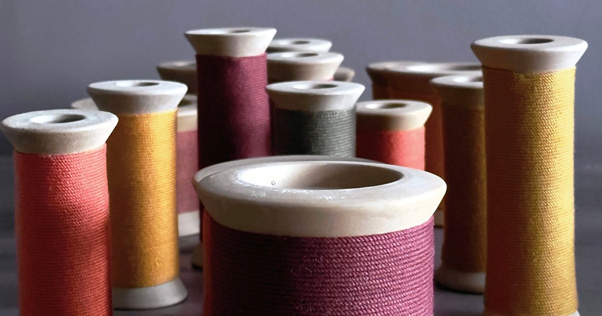 bougeoir detail terre cuite