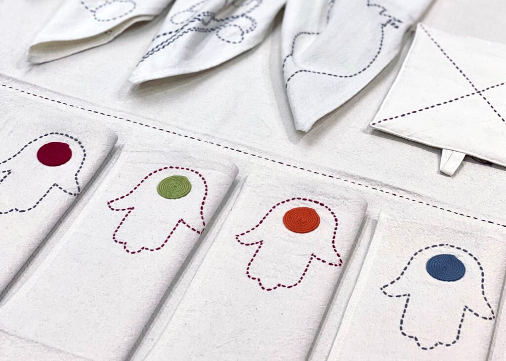 high-end home linens embroidery