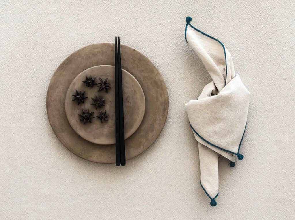 matières naturelles textile linge table