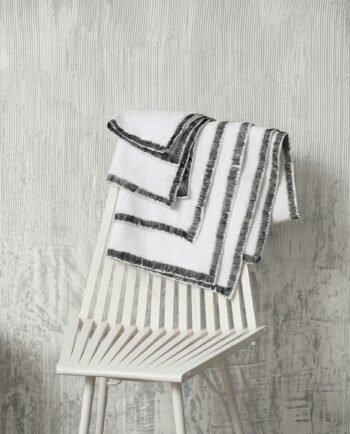 Linge de bain collection CALI finition noir design V. Barkowski