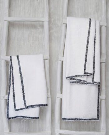 Linge de bain collection CALI finition noir design V. Barkowski