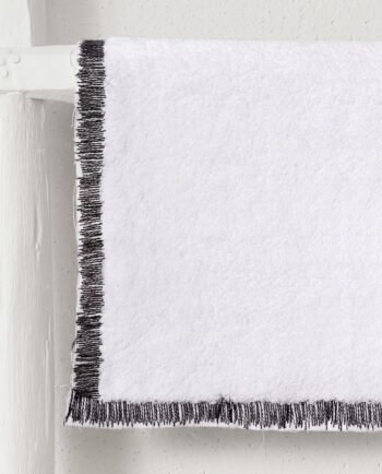Linge de bain collection CALI finition noir detail design V. Barkowski