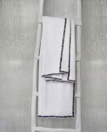 Drap de bain Collection CALI finition noir design by V. Barkowski