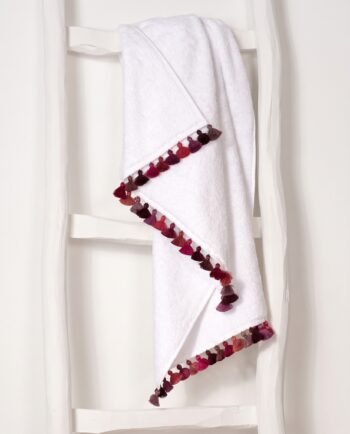Drap de bain collection LAMU finition crush design V. Barkowski