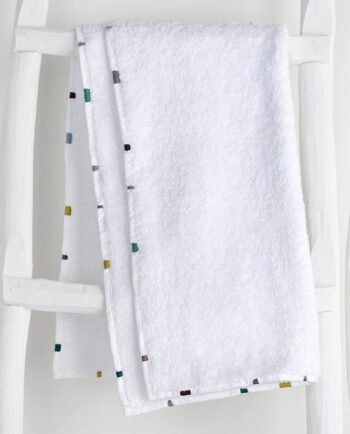Serviette de bain Collection MEMBA Finition Aqua design V. Barkowski
