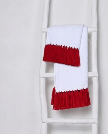 Serviette de bain Collection POLLUX Finition Carmin design V. Barkowski