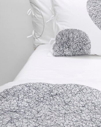 Housse de couette Collection DOTS finition Noir design V. Barkowski