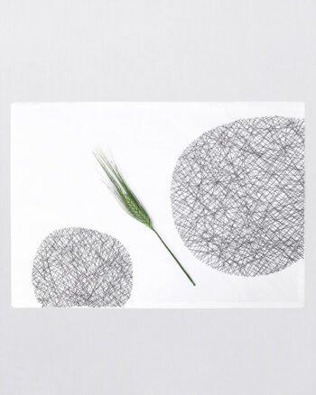 Set de table collection DOTS finition noir design V. Barkowski