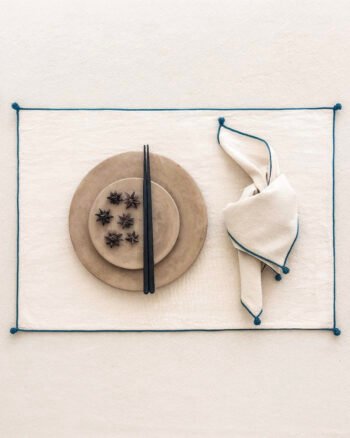 Linge de table collection NIL ecru design V. Barkowski