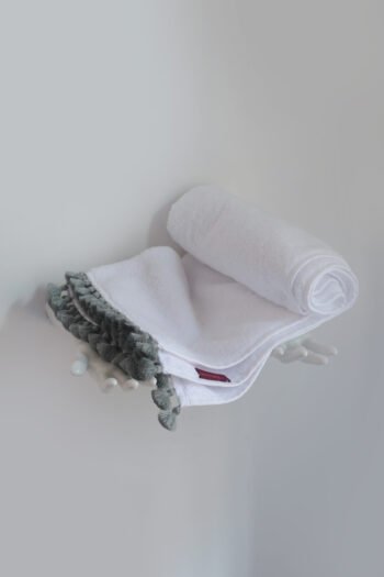 Serviette de bain Collection LAMU finition water design V. Barkowski