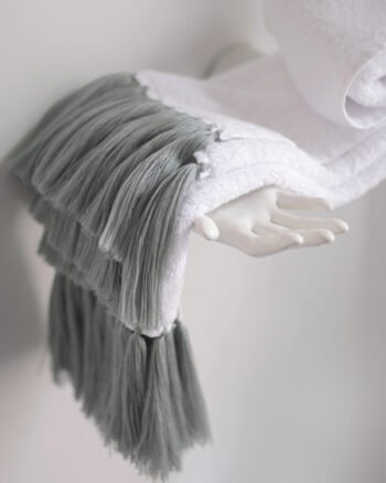Close up serviette de bain Collection POLLUX finition water design V. Barkowski