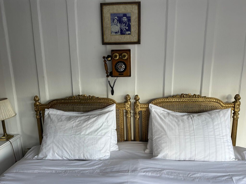 steam ship sudan linge de lit chambre