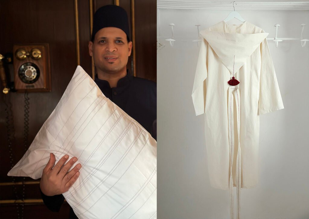 steam ship sudan linge lit oreiller peignoir