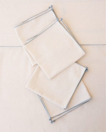 collection linge de table ecru NIL finition water design V.Barkowski