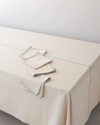 Nappe en Coton Haut de Gamme avec Passementerie - NIL - Valérie Barkowski