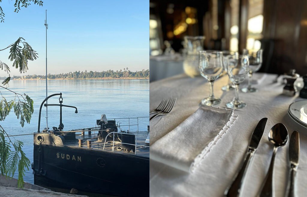 steam ship sudan linge de table