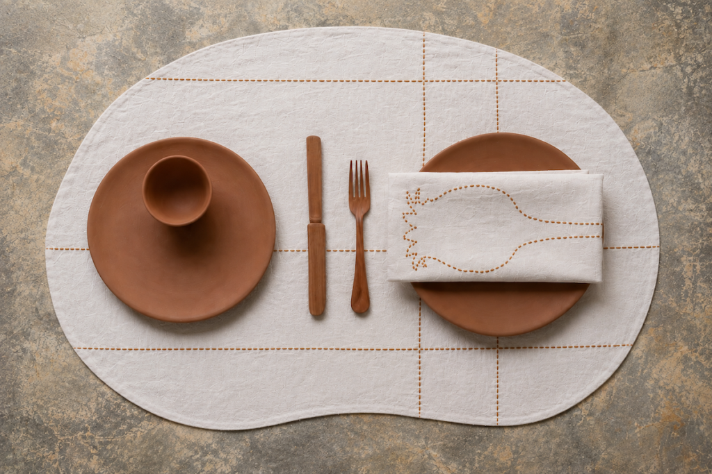 Ozera le set de table original signé V. Barkowski