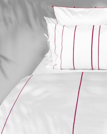 housse de couette ASMARA finition Carmin design V. Barkowski