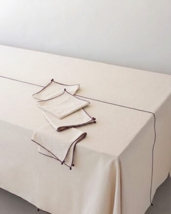Nappe en Coton Haut de Gamme avec Passementerie - NIL - Valérie Barkowski