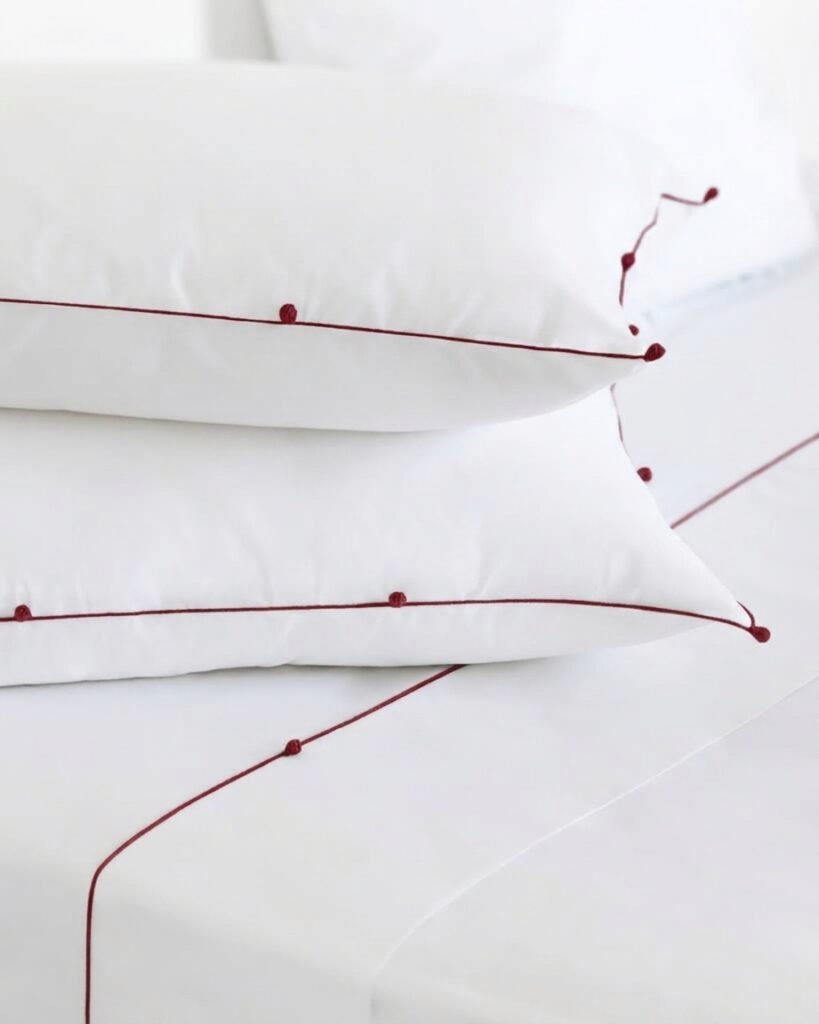 Bed sheet and pillowcase, NIL collection, design by V. Barkowski